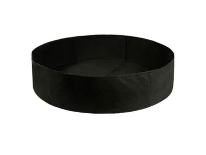 Runder 127 Textilblumentopf schwarz Paket 1 Stk