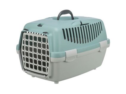 Transportbox Capri 1, XS: 32 x 31 x 48 cm, hellgrau/salbei