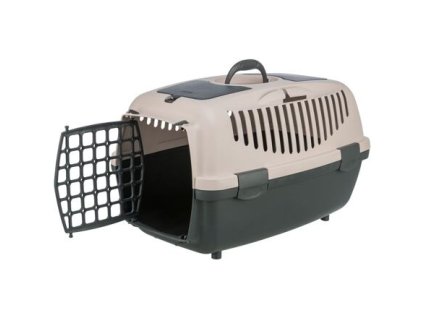 Hộp vận chuyển Capri 2, XS-S: 37 x 34 x 55 cm, màu xám đen/thịt