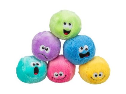 Be Eco smiley ball ø 10 cm, plush with sound, different colors and expressions
