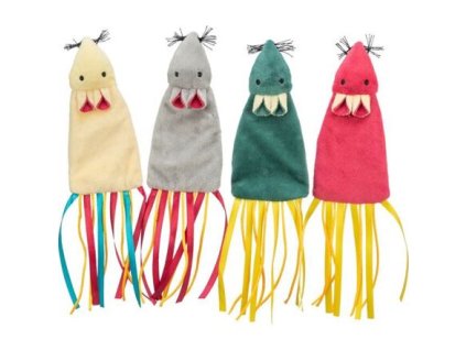 Flat cloth mouse, catnip, 14.5cm/25cm, different colors