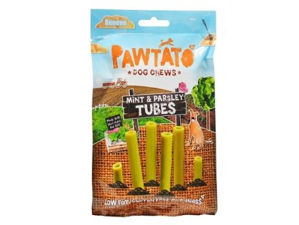 Benevo Odměna pro psy Pawtato Tubes Mint & Parsley 90g