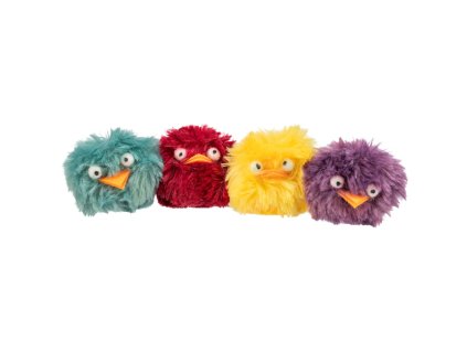 Quả cầu lông xù "chim", ø 6 cm, sang trọng, nhiều màu sắc