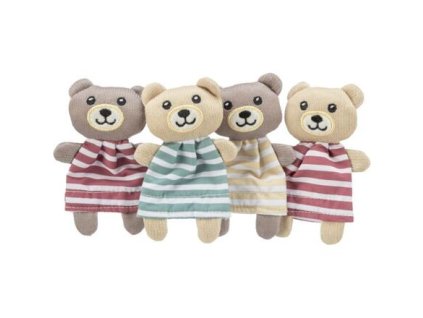 Teddy bear in a dress, with catnip, 12 cm, fabric, different colors