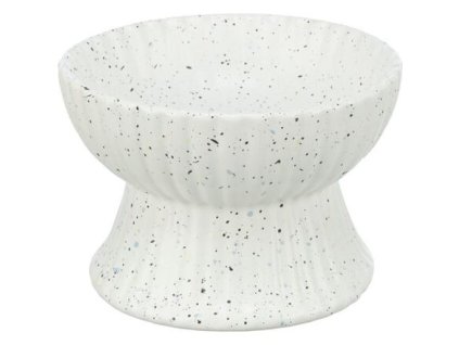 Keramická miska vyvýšená, 0,2 l / 13 cm, bílá žíhaná