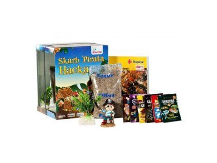 Akvarijní set Pirát - 20x20x25 cm