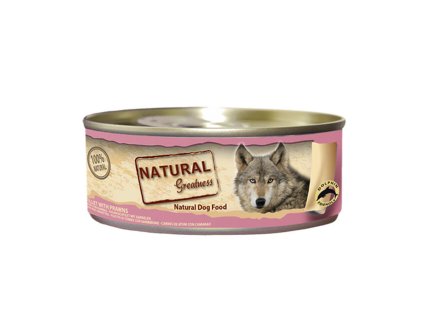Natural Greatness Filet z tuńczyka + krewetki, konserwa dla psów 156 g
