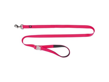 Neonleine mit leuchtendem Karabiner SL 1,2–1,8 m/25 mm, Rosa – Ausverkauf (RP 2,10 CZK)