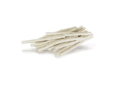 Kaubare weiße Buffalo-Sticks von KIDDOG – 8 mm/12 cm (100 Stück/Packung)