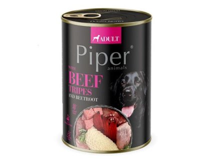 PIPER with beef tripe, can for dogs 400g