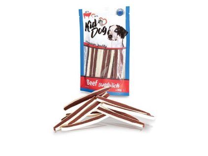 KIDDOG beef sandwich with cod 80 g