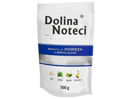 DOLINA NOTECI PREMIUM cod with broccoli bag for dogs 500 g