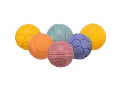 Bóng ø 4,5 cm, cao su tự nhiên, bóng thiết kế thể thao, phối màu