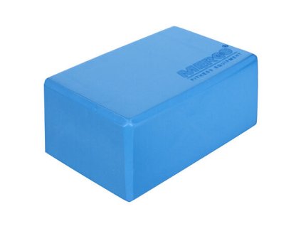 Yoga kostka blok na jógu modrá délka 7,5 cm