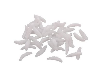 Bait Soft Worms Giun nhân tạo 50 con màu trắng gói 1 bộ