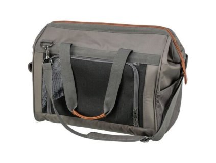 Cestovní taška FINLAY, 43 x 26 x 32 cm, do 10 kg, nylon, černá/šedá