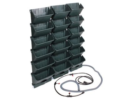 Wallnet Bộ chậu hoa nhựa treo tường kèm hộp tự tưới nước 1 bộ