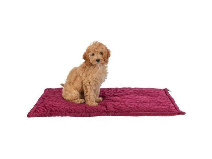 Vánoční podložka k ležení NATALYA, 90 x 60 cm, bordó