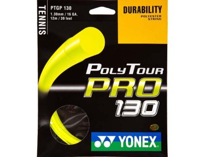 Tenisový výplet YONEX PolyTour PRO 130 - 200 m (Barva modrá)
