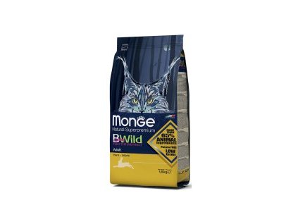 MONGE BWILD Cat  Adult  Zajíc 35/18    1,5kg