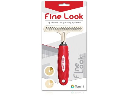 Fine Look red image - hřeben hrábě