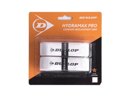 Squash omotávky DUNLOP Hydramax Pro PU grip - bílý
