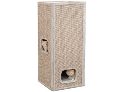 Škrabací věž JUNO, 3 patra, 116 cm, šedá