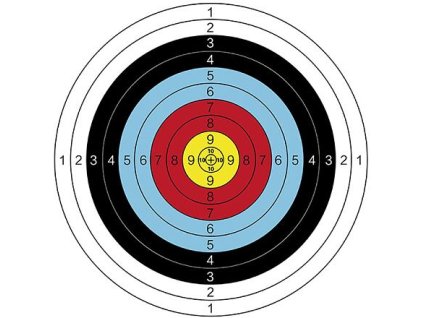 Archer Aim 40 terče na střelbu 10 ks balení 1 sada