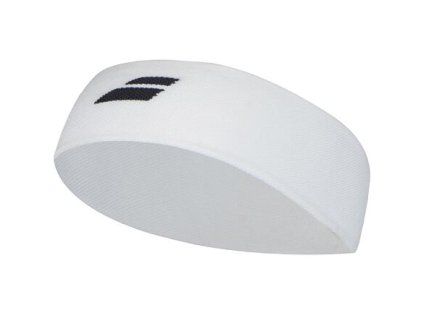Logo Headband čelenka bílá-černá balení 1 ks