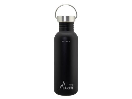 LAKEN Láhev ocel Basic Vintage 750 ml černá