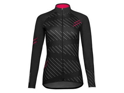 Gaia 2.0 cyklistický dres černá-růžová velikost oblečení M