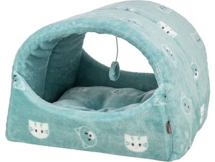 Kukaň MIMI s hračkou, 42 x 35 x 35 cm, šalvějová - LIMITOVANÁ NABÍDKA