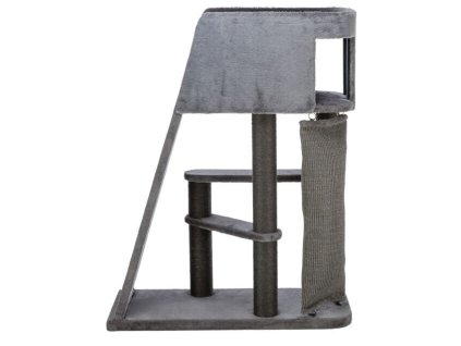 Škrabadlo ACTIVE, 96 x 38 / 122 cm, s lezeckou rampou, šedá
