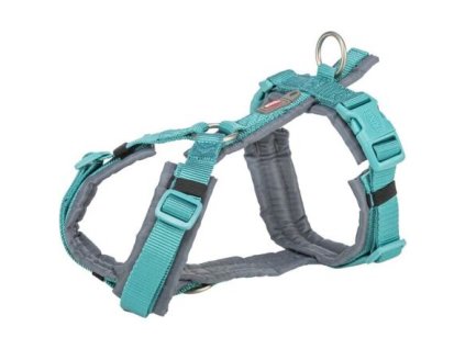 Premium trekingový postroj, aqua/grafit (Provedení XL: 80-97 cm/25 mm)