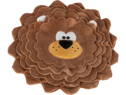 DOG ACTIVITY lev, šustící koberec na pamlsky, ø 26 cm, polyester, hnědá