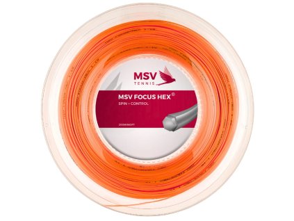 Focus HEX tenisový výplet 200 m oranžová průměr 1,27