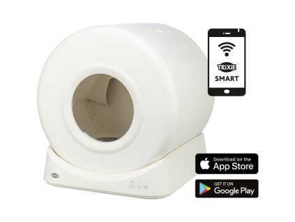 Samočistící SMART toaleta pro kočky, 51 x 56 x 54 cm, bílá (RP 7,40 Kč)