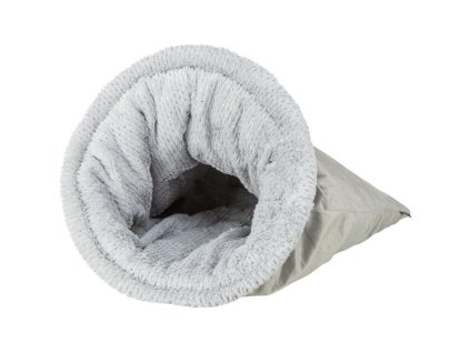 Vánoční sametový vak LIVIA Soft, ø 40 × 60 cm, šedá