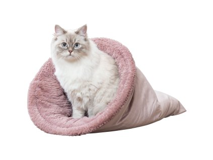 Vánoční sametový vak LIVIA Soft, o 40 × 60 cm, starorůžová