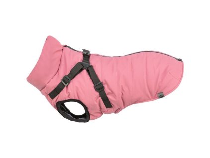 Reflexní obleček PONTIS - vesta s postrojem, růžová (Provedení M: 45cm, hruď: 55-64cm, krk: 44cm)