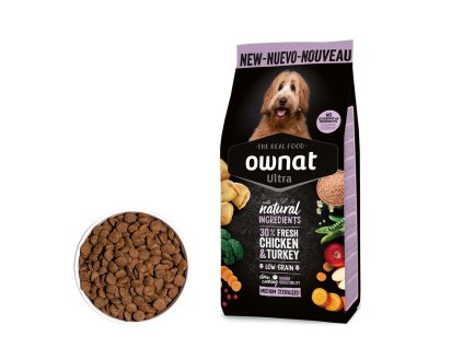 OWNAT ULTRA DOG Medium Sterilized 3kg