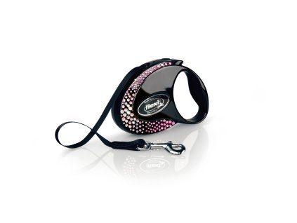 Flexi Voditko Glam Composition S pasek 3m Onyx Black 1010202509331146238