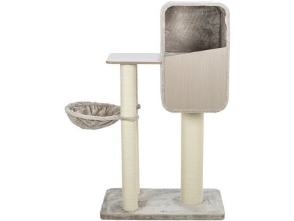 Škrabadlo MARINA, jeskyně, podesta, hamaka, 132 cm, šedá