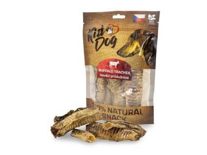 KIDDOG 100% Natural Snack, hovězí trachea 12-13 cm / 100 g