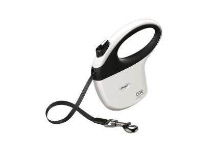 Flexi Voditko One S pasek 5m bilo cerne 0812202517492817766