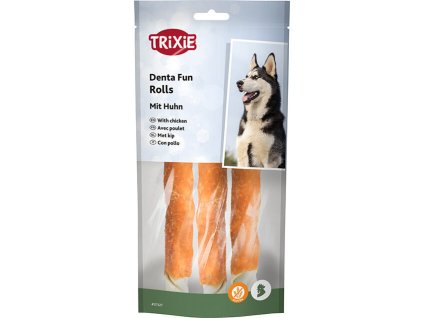 Výprodej - DentaFun tyčinka svázaná kuřecím masem 3 ks, 17 cm/140 g