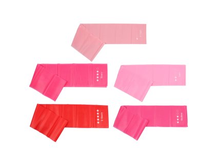 Yoga Stretch Mix 1500 sada posilovacích gum 5 ks růžová balení 1 sada