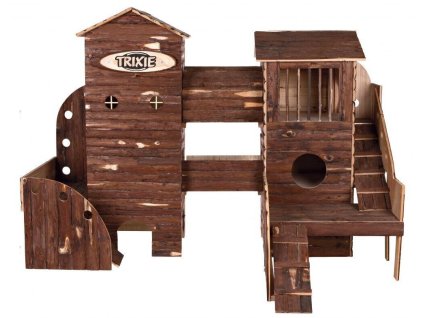 Natural Living ranč dřevěný pro hlodavce 156x108x99 cm