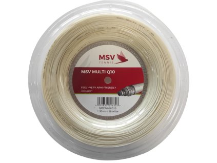 Multi Q10 tenisový výplet 200 m bílá průměr 1,30