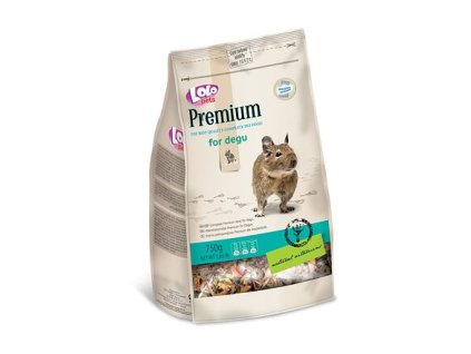 Výprodej - LOLO PREMIUM krmivo pro osmáky degu 750 g sáček